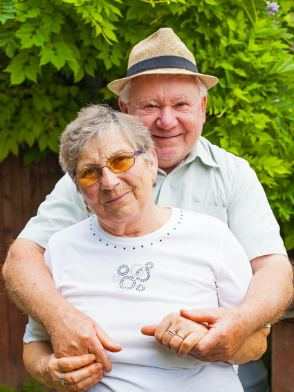 Loving Older Adult Couple