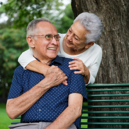 Husband and Caregiver Wife