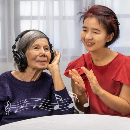 Mother and Adult Daughter - Music Therapy