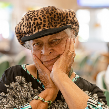Woman in an Adult Day Center
